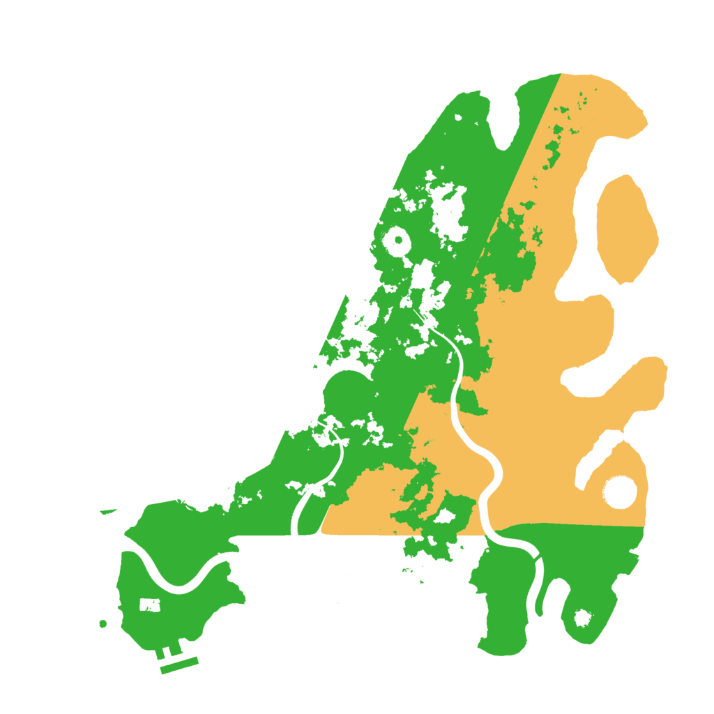 Biome Rust Map: Procedural Map, Size: 3750, Seed: 542421105