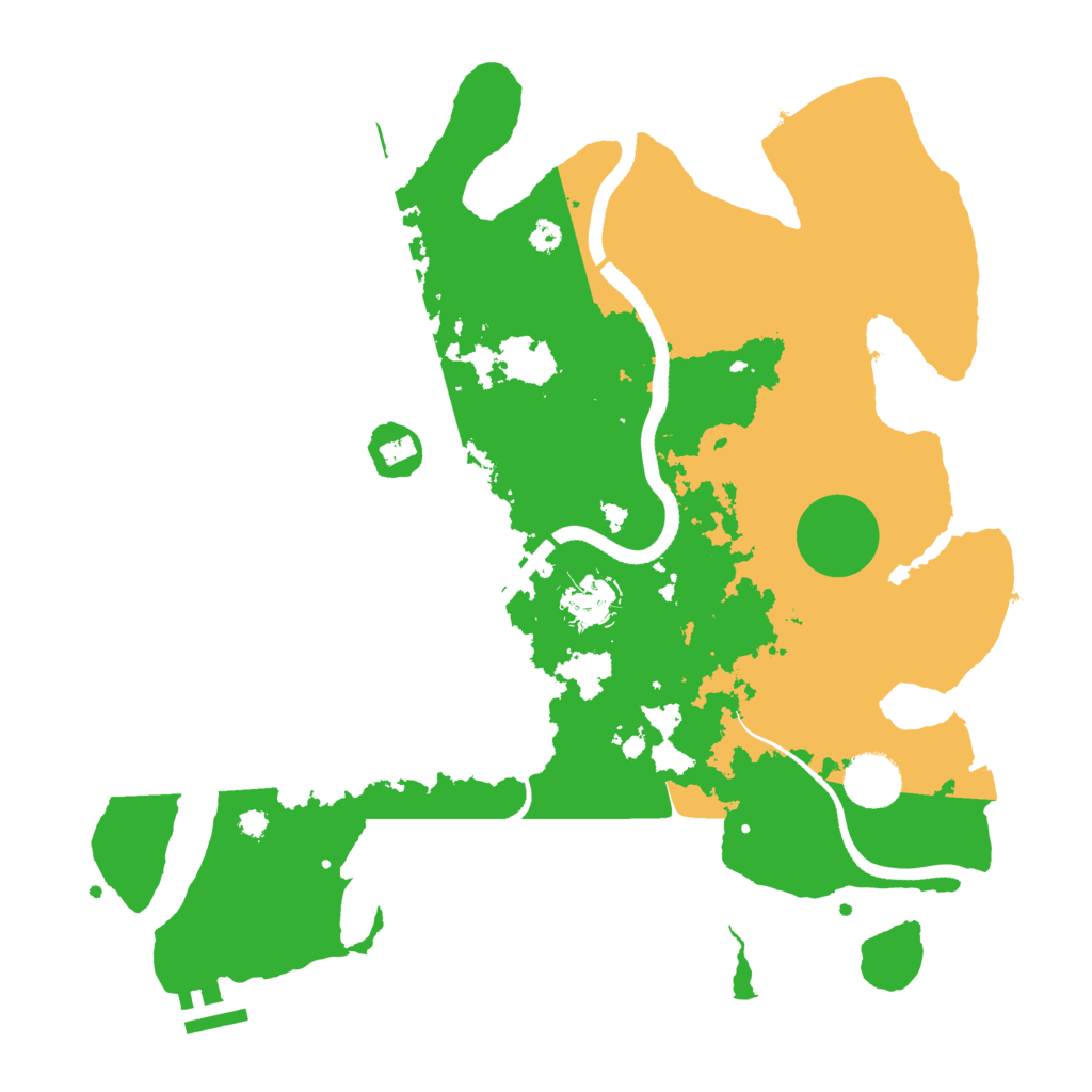 Biome Rust Map: Procedural Map, Size: 3500, Seed: 127550970