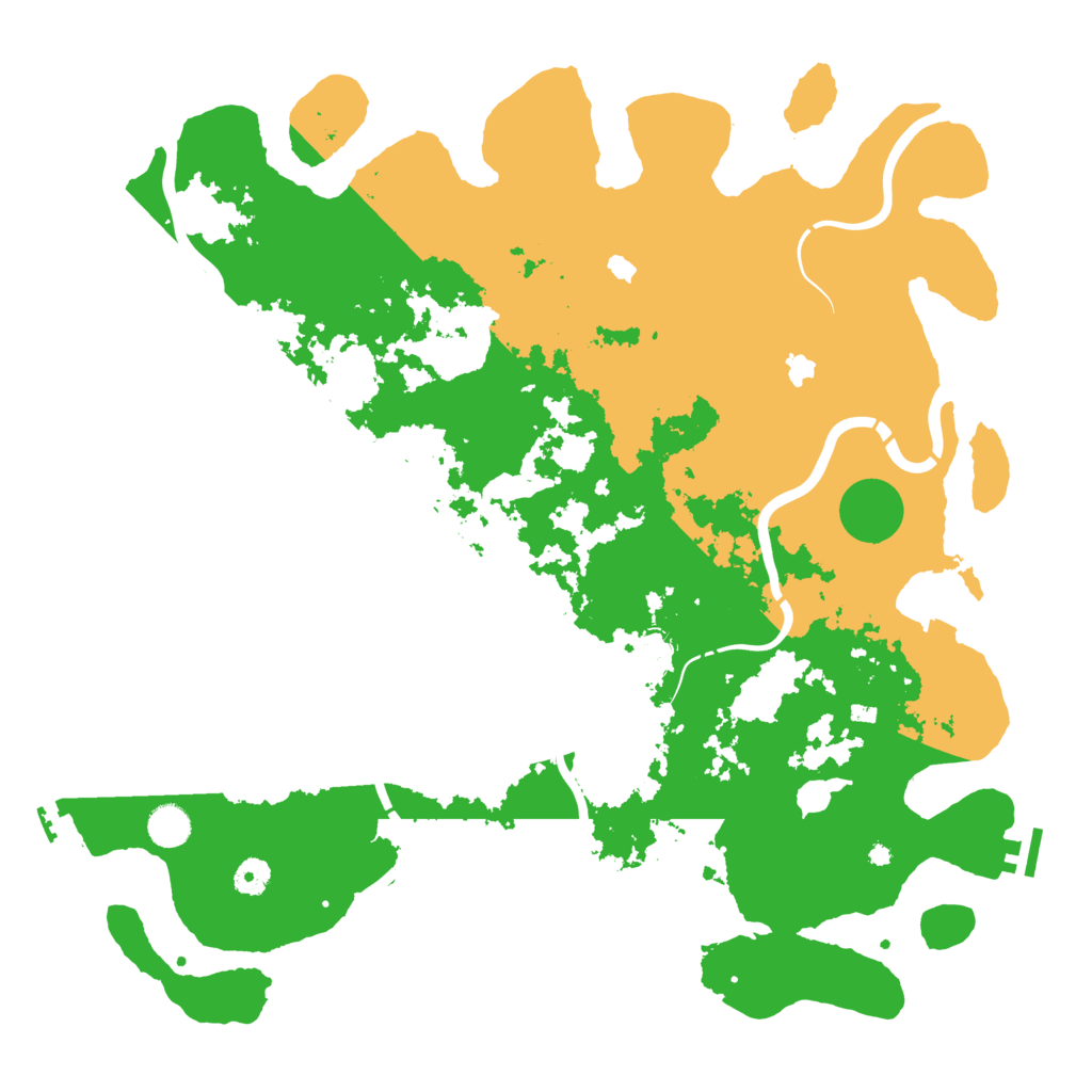 Biome Rust Map: Procedural Map, Size: 4500, Seed: 942667237