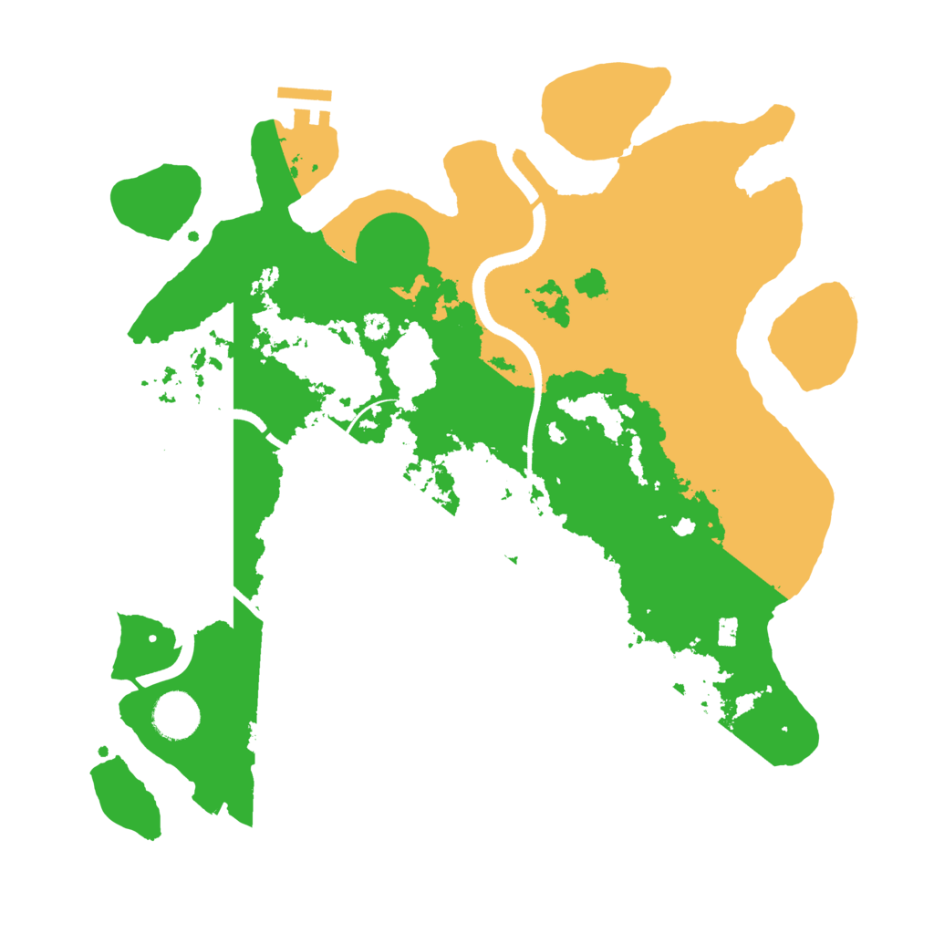 Biome Rust Map: Procedural Map, Size: 3500, Seed: 121974
