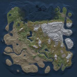 Thumbnail Rust Map: Procedural Map, Size: 4500, Seed: 788753483, 16 Monuments