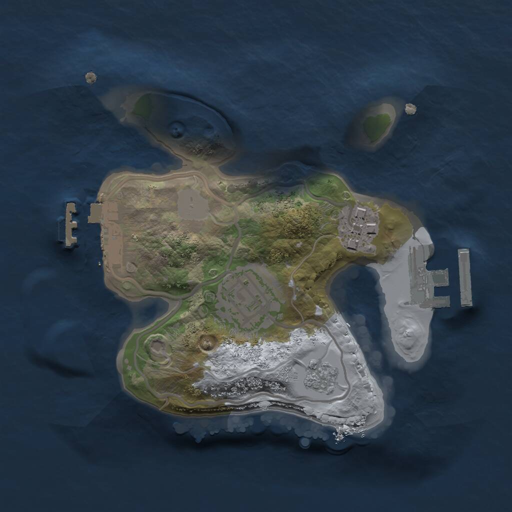 Rust Map: Procedural Map, Size: 1800, Seed: 819140879, 6 Monuments