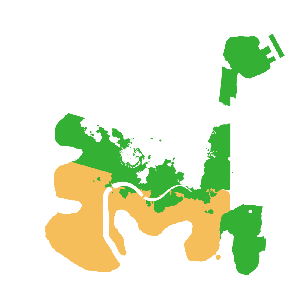 Biome Rust Map: Procedural Map, Size: 2500, Seed: 32865