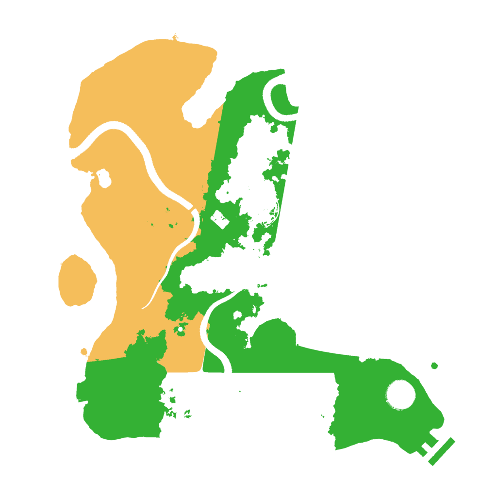 Biome Rust Map: Procedural Map, Size: 3000, Seed: 493975231