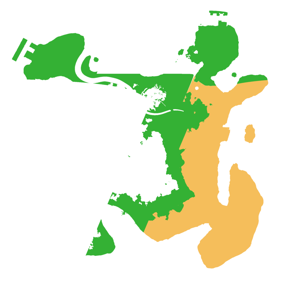 Biome Rust Map: Procedural Map, Size: 2450, Seed: 69860