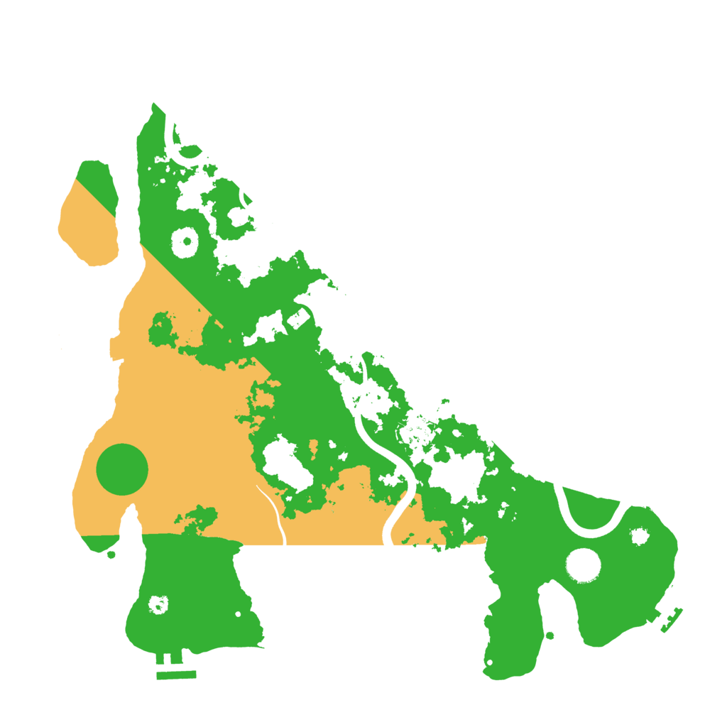 Biome Rust Map: Procedural Map, Size: 3700, Seed: 452436905