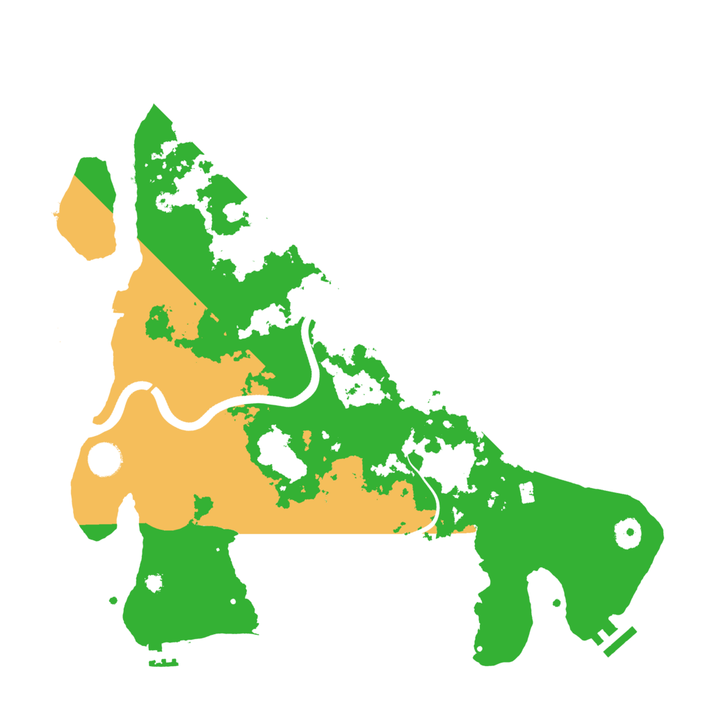 Biome Rust Map: Procedural Map, Size: 3700, Seed: 452436905