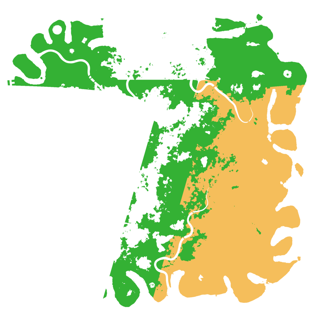 Biome Rust Map: Procedural Map, Size: 6000, Seed: 454565745