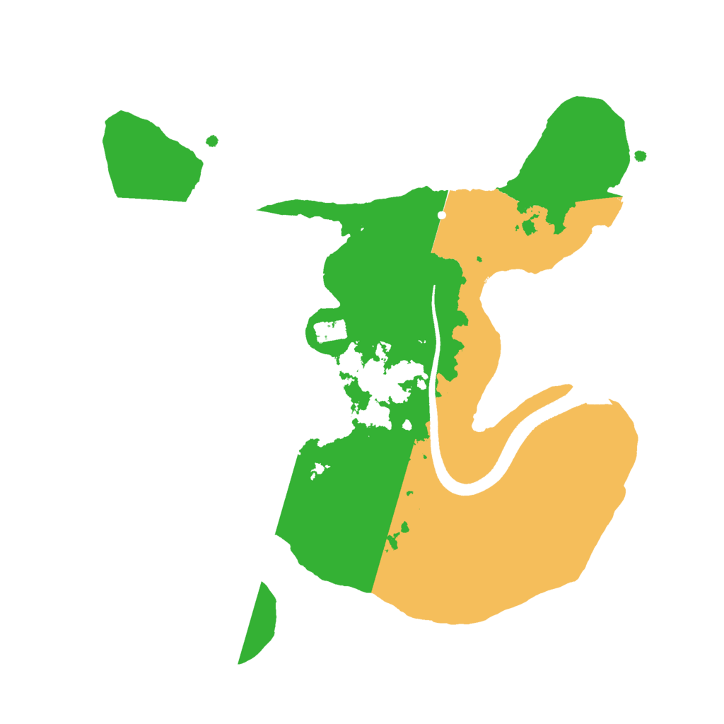 Biome Rust Map: Procedural Map, Size: 2500, Seed: 2039914283
