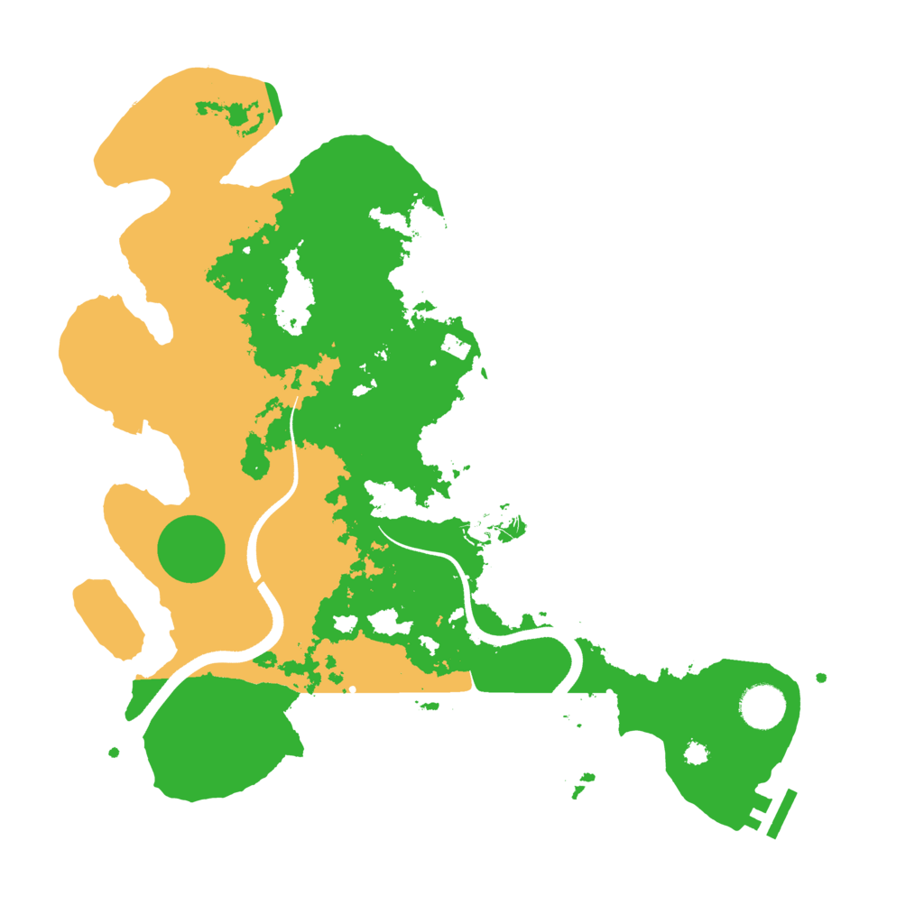 Biome Rust Map: Procedural Map, Size: 3600, Seed: 718183