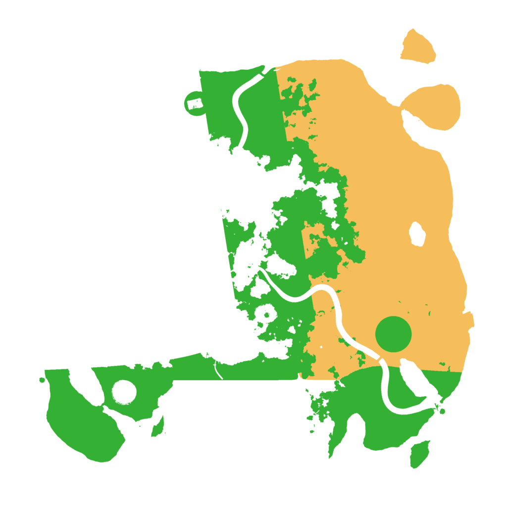 Biome Rust Map: Procedural Map, Size: 3700, Seed: 2506063