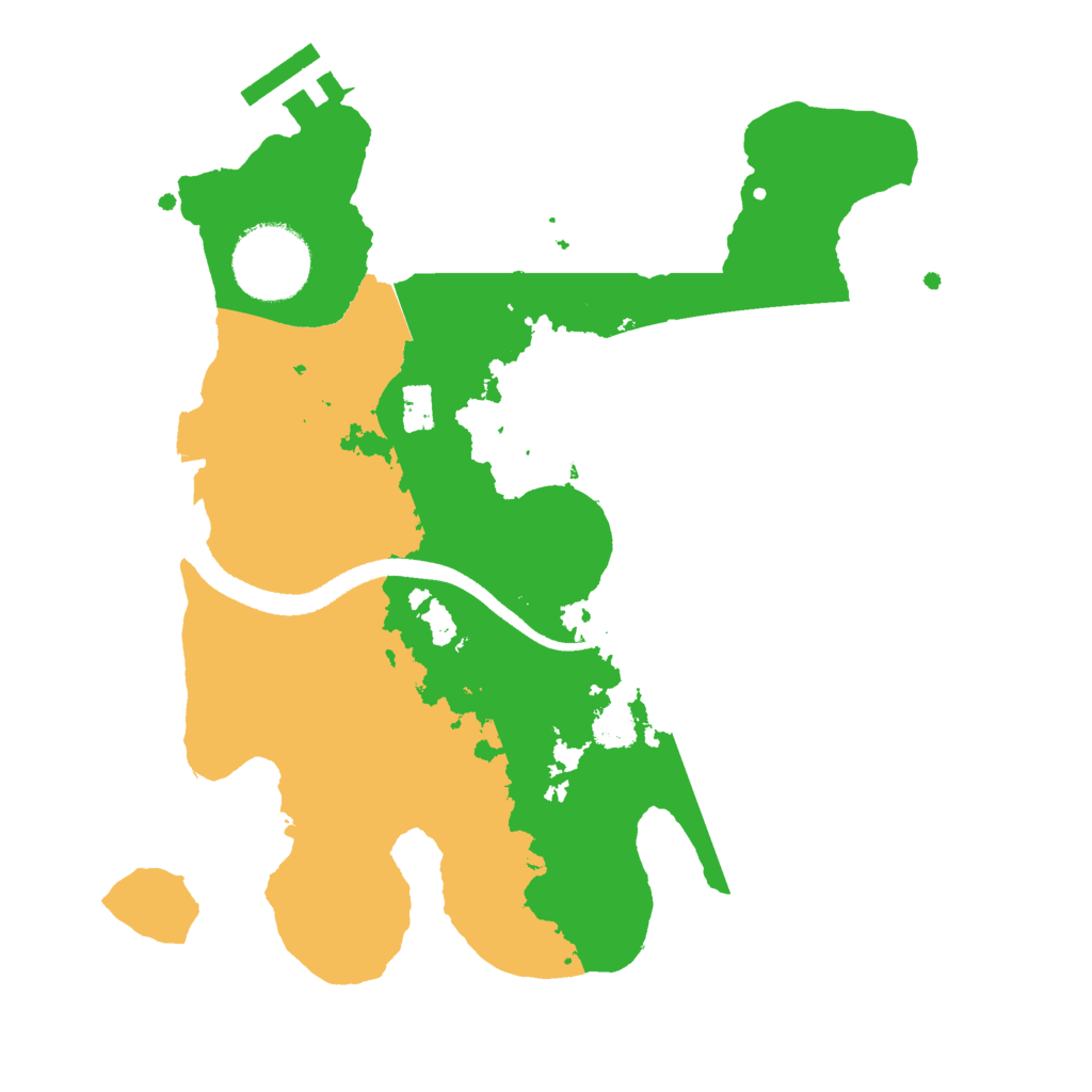 Biome Rust Map: Procedural Map, Size: 2550, Seed: 69864
