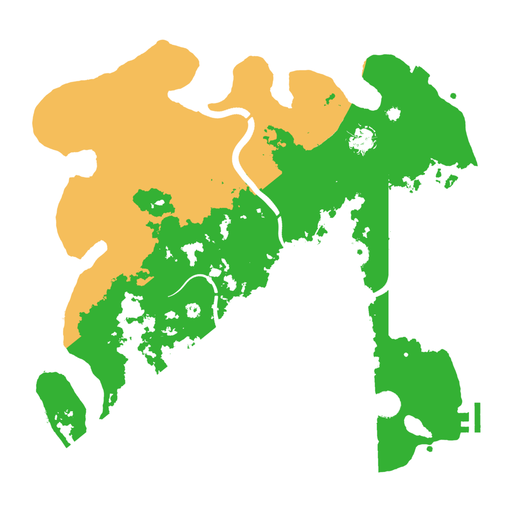 Biome Rust Map: Procedural Map, Size: 3500, Seed: 1376141687