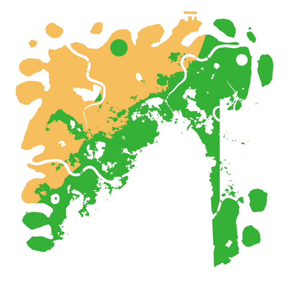 Biome Rust Map: Procedural Map, Size: 4500, Seed: 592307322