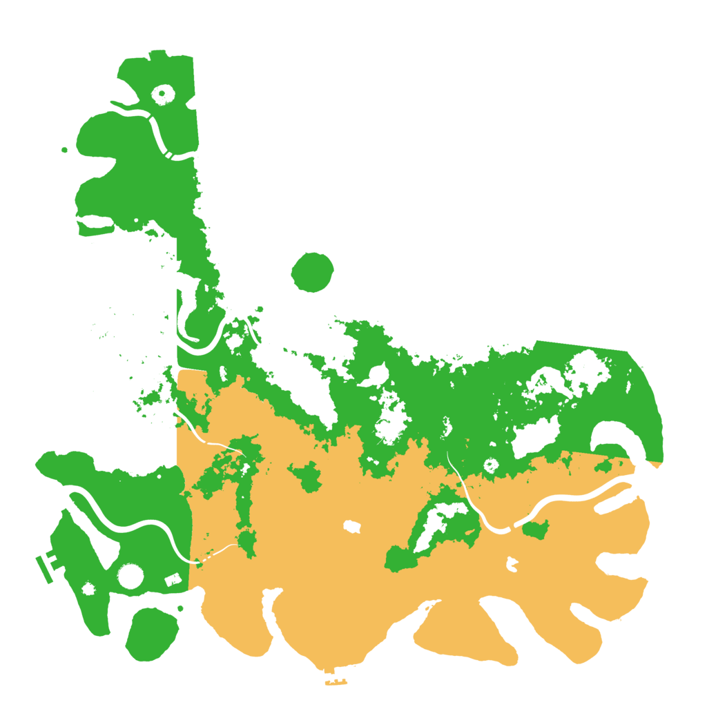 Biome Rust Map: Procedural Map, Size: 4900, Seed: 1692275684