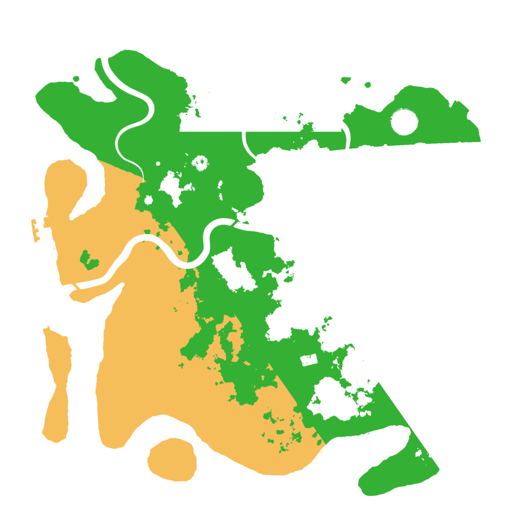 Biome Rust Map: Procedural Map, Size: 3500, Seed: 825994055