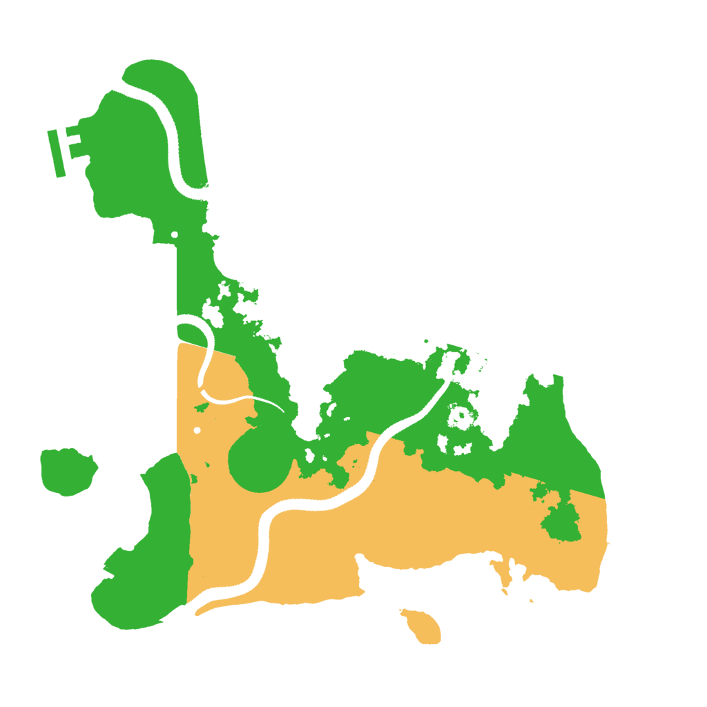 Biome Rust Map: Procedural Map, Size: 3000, Seed: 54345