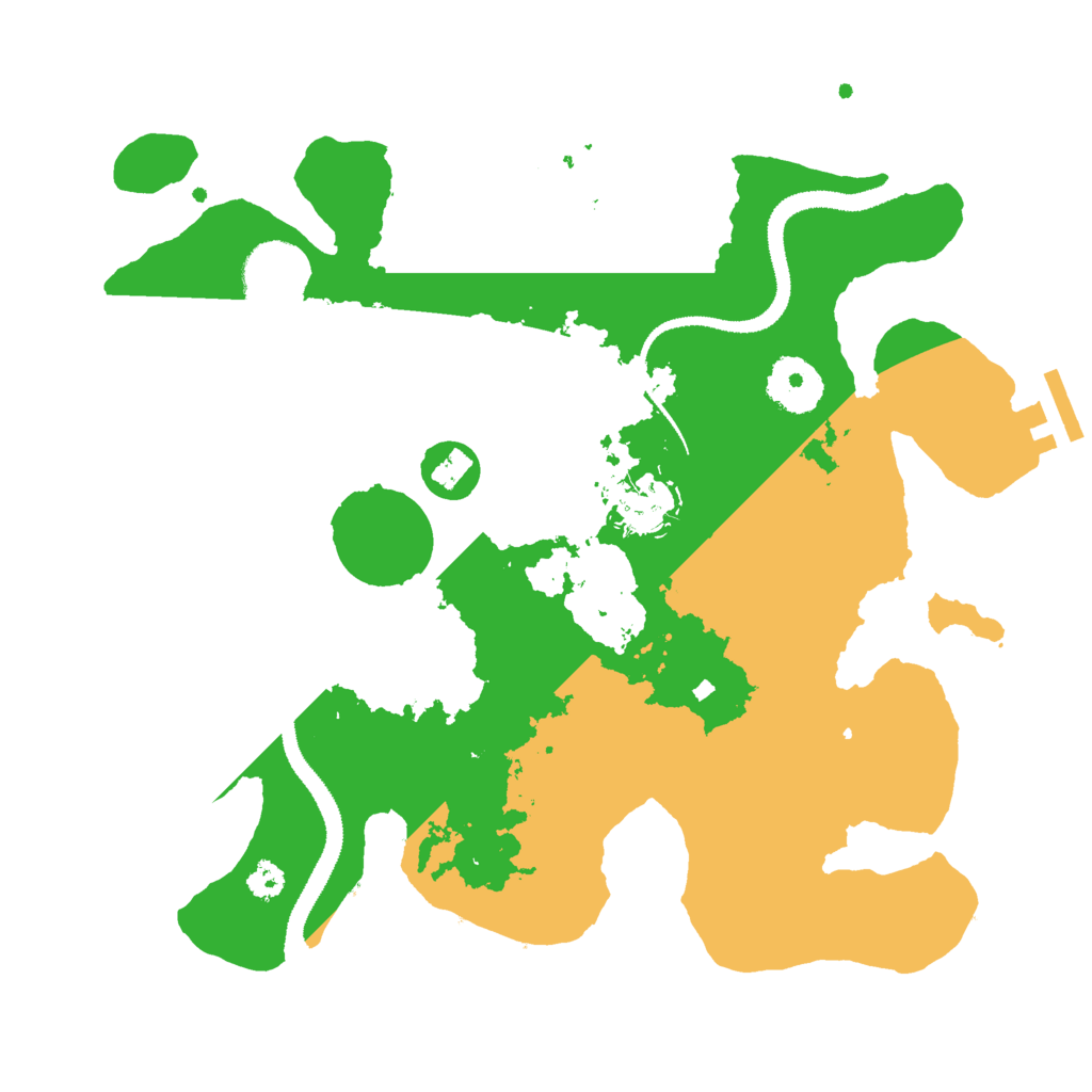 Biome Rust Map: Procedural Map, Size: 3000, Seed: 37216