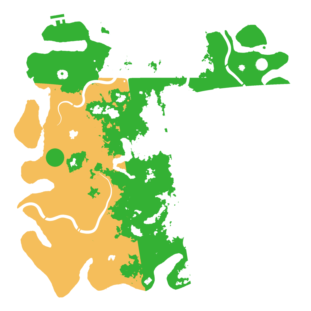 Biome Rust Map: Procedural Map, Size: 4500, Seed: 435424861