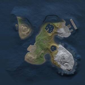 Thumbnail Rust Map: Procedural Map, Size: 1500, Seed: 53023, 3 Monuments