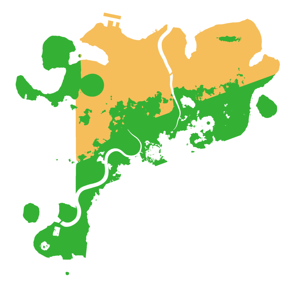 Biome Rust Map: Procedural Map, Size: 3500, Seed: 11495