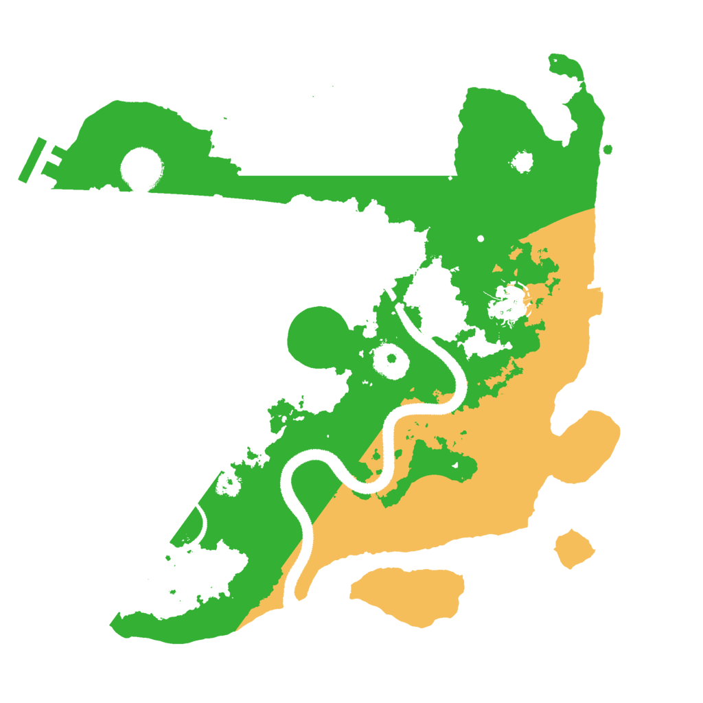 Biome Rust Map: Procedural Map, Size: 3000, Seed: 36354