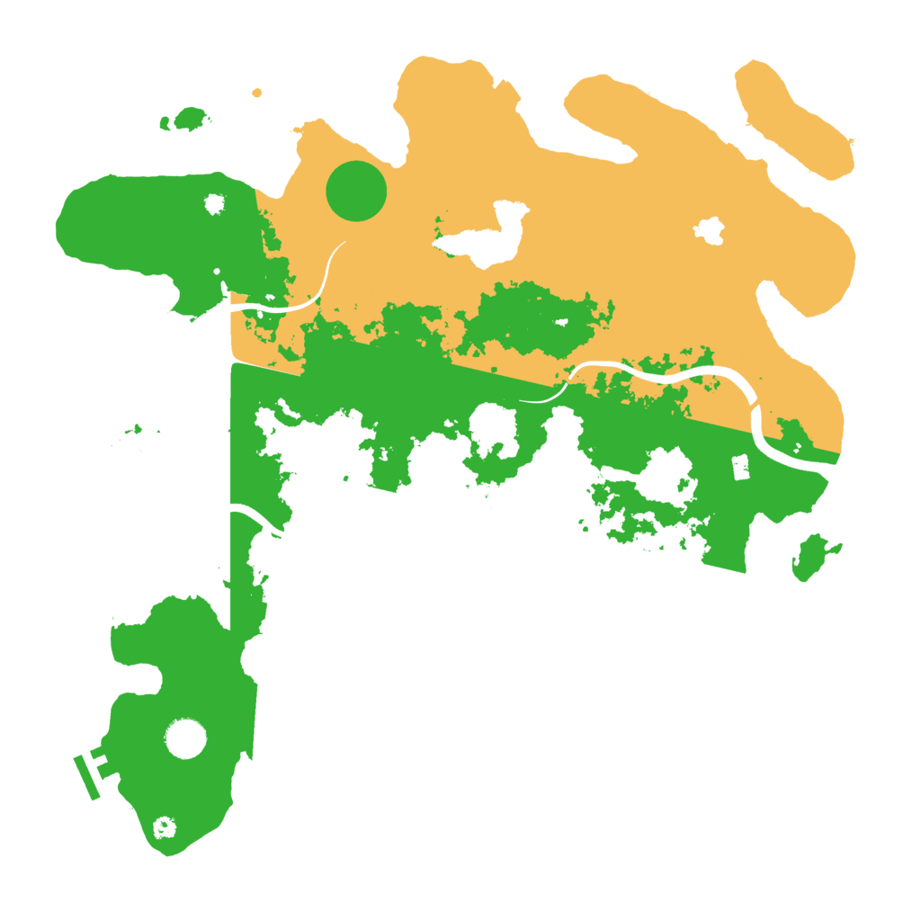 Biome Rust Map: Procedural Map, Size: 4000, Seed: 8208