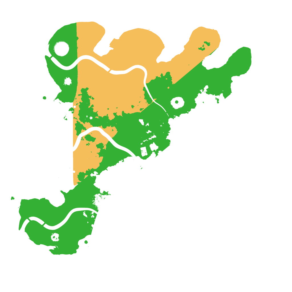 Biome Rust Map: Procedural Map, Size: 3500, Seed: 648761373
