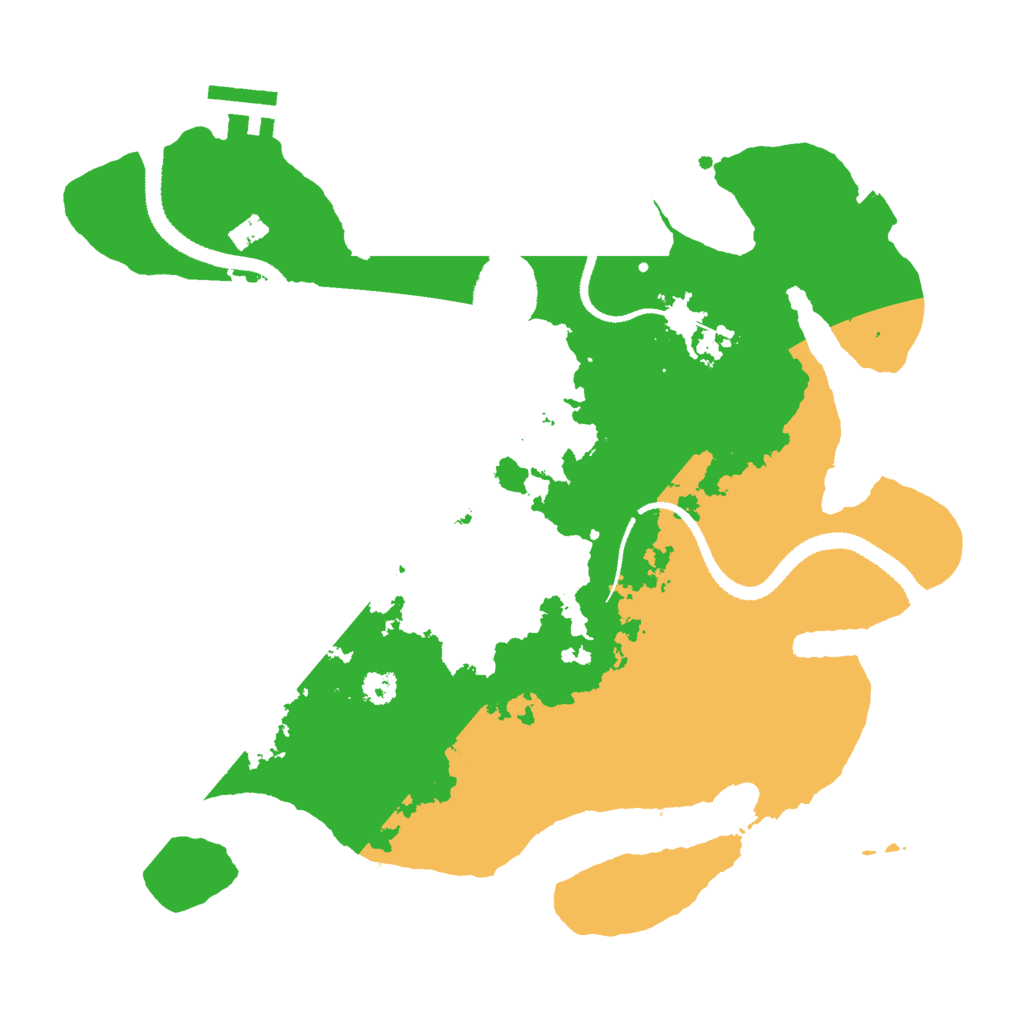 Biome Rust Map: Procedural Map, Size: 3000, Seed: 1030589043