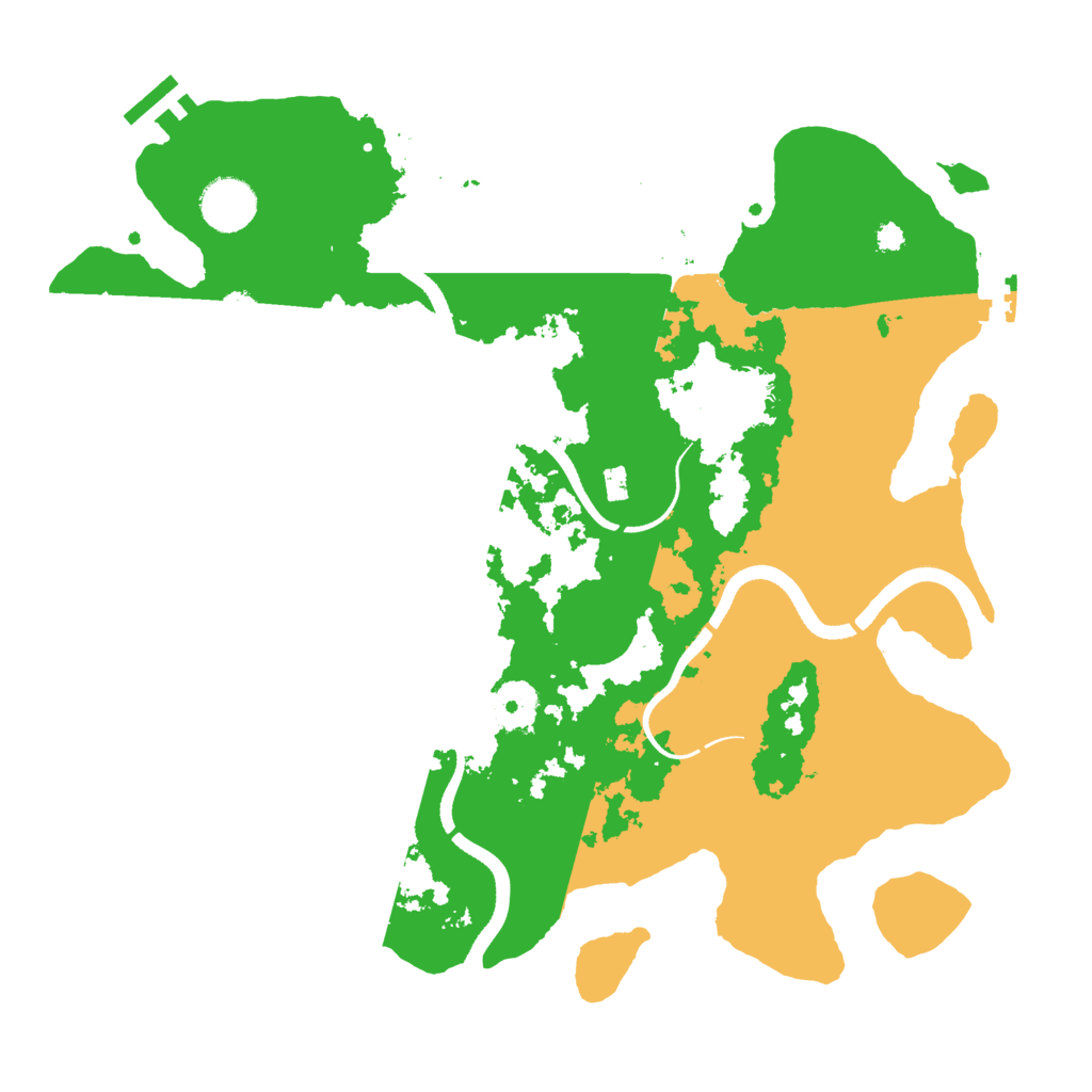 Biome Rust Map: Procedural Map, Size: 3500, Seed: 112137778