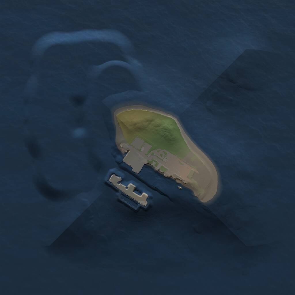 Rust Map: Procedural Map, Size: 1000, Seed: 383285916, 2 Monuments