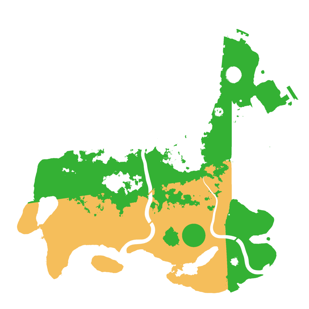 Biome Rust Map: Procedural Map, Size: 3500, Seed: 695339223