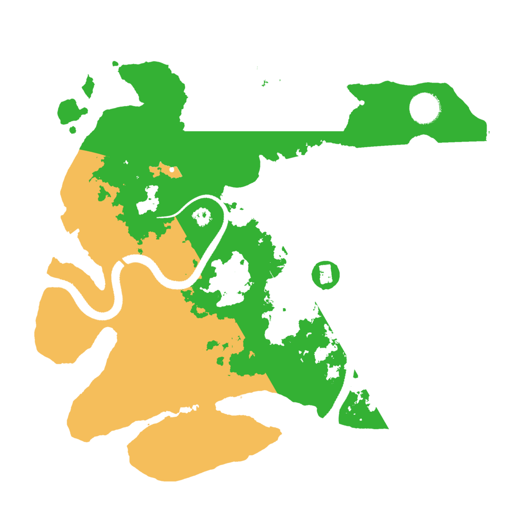 Biome Rust Map: Procedural Map, Size: 3000, Seed: 2142380039