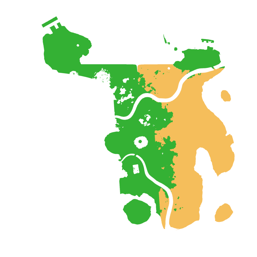 Biome Rust Map: Procedural Map, Size: 3050, Seed: 100