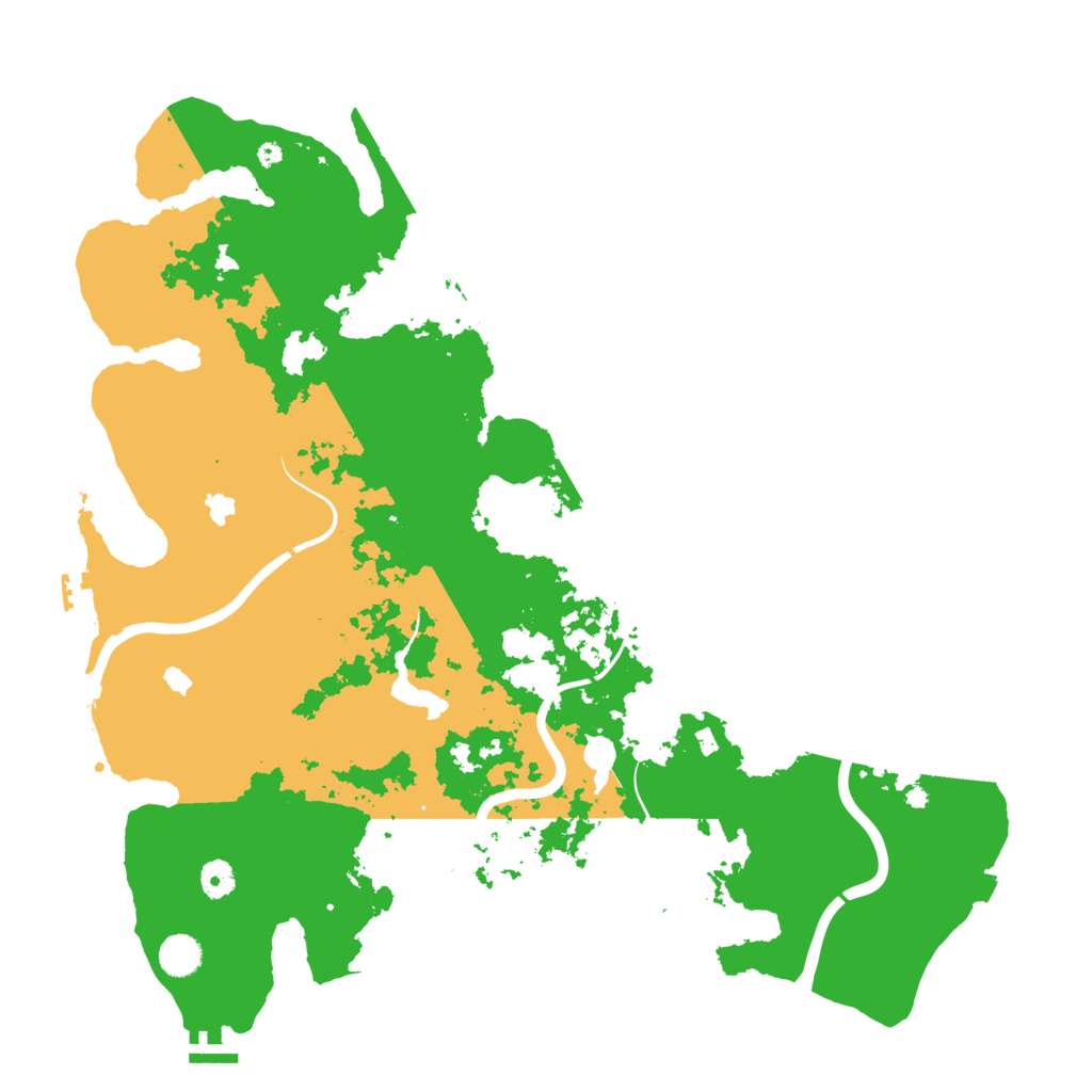 Biome Rust Map: Procedural Map, Size: 4500, Seed: 387977527