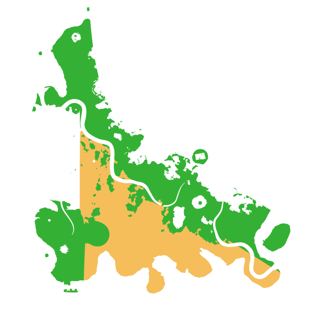 Biome Rust Map: Procedural Map, Size: 3500, Seed: 286807783