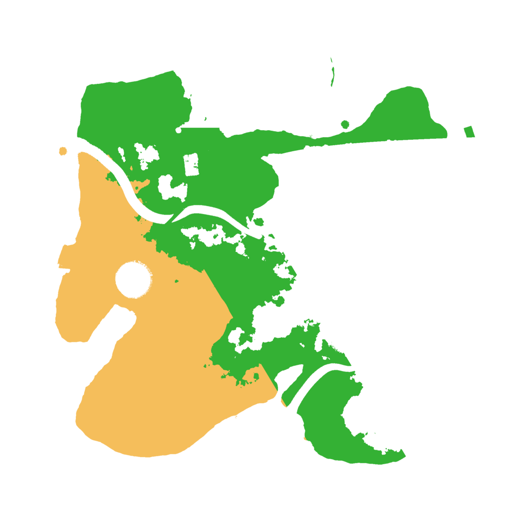 Biome Rust Map: Procedural Map, Size: 2500, Seed: 27698426