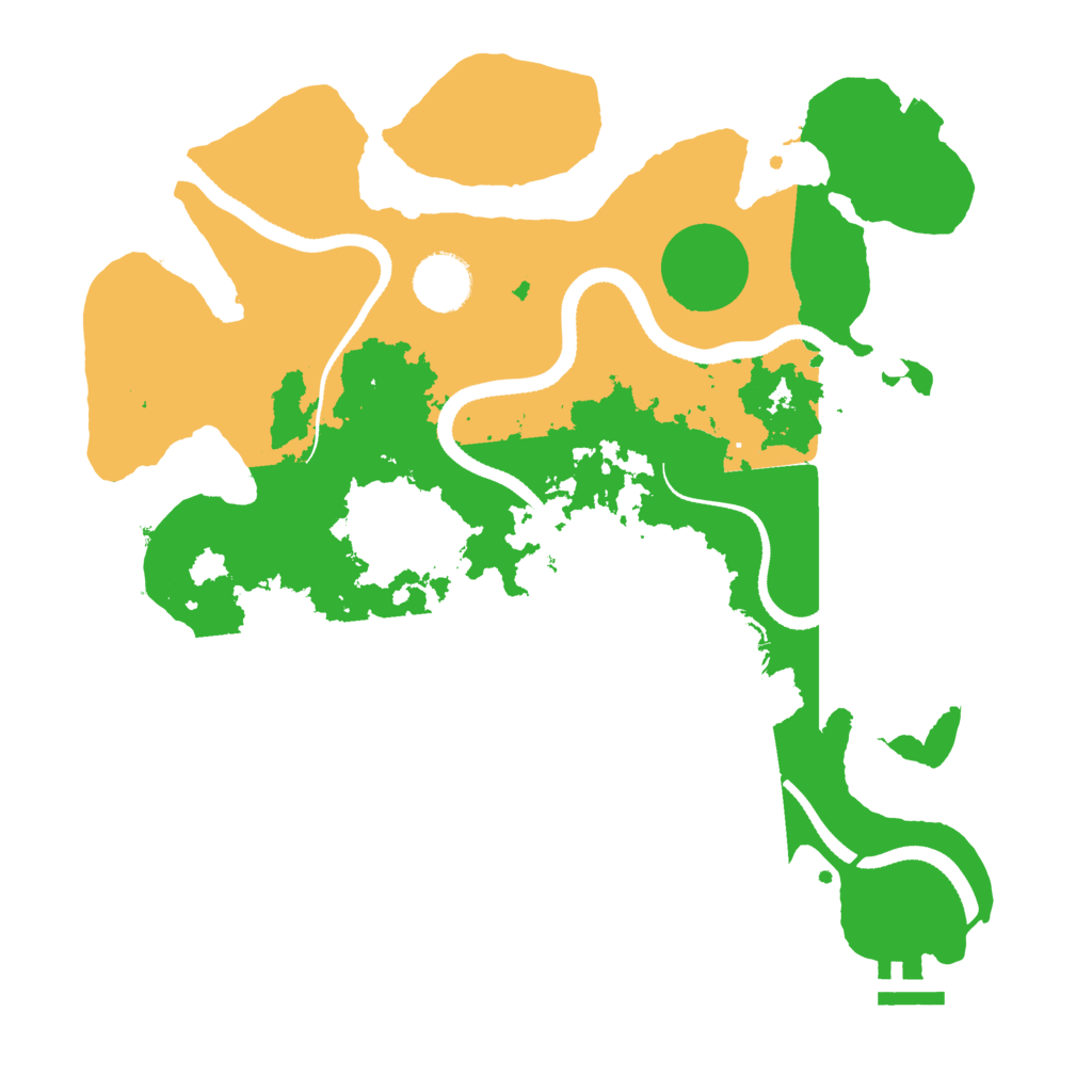 Biome Rust Map: Procedural Map, Size: 3300, Seed: 815961064