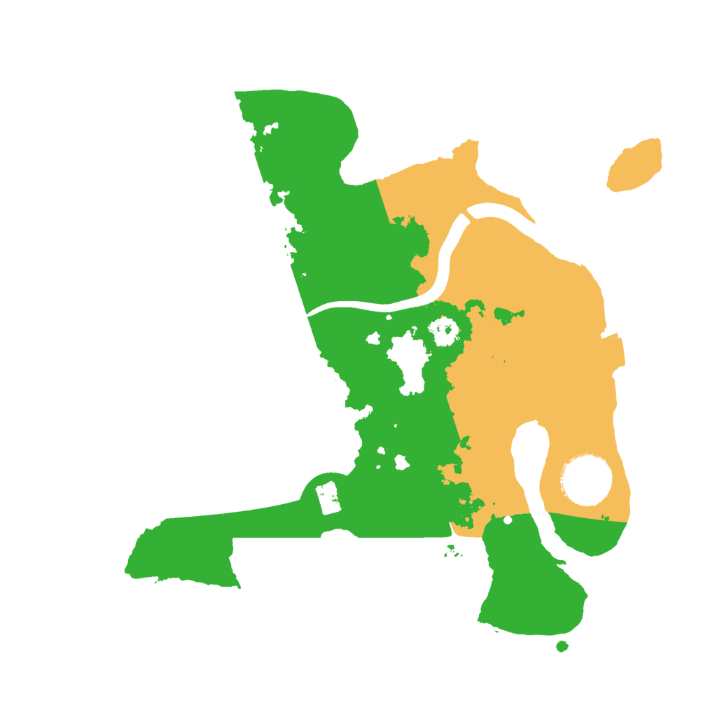 Biome Rust Map: Procedural Map, Size: 2500, Seed: 19871555