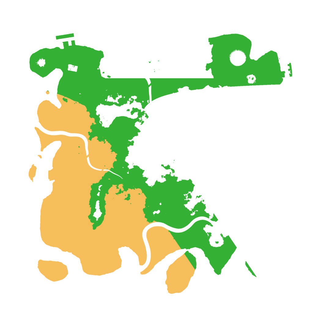 Biome Rust Map: Procedural Map, Size: 3500, Seed: 766486202