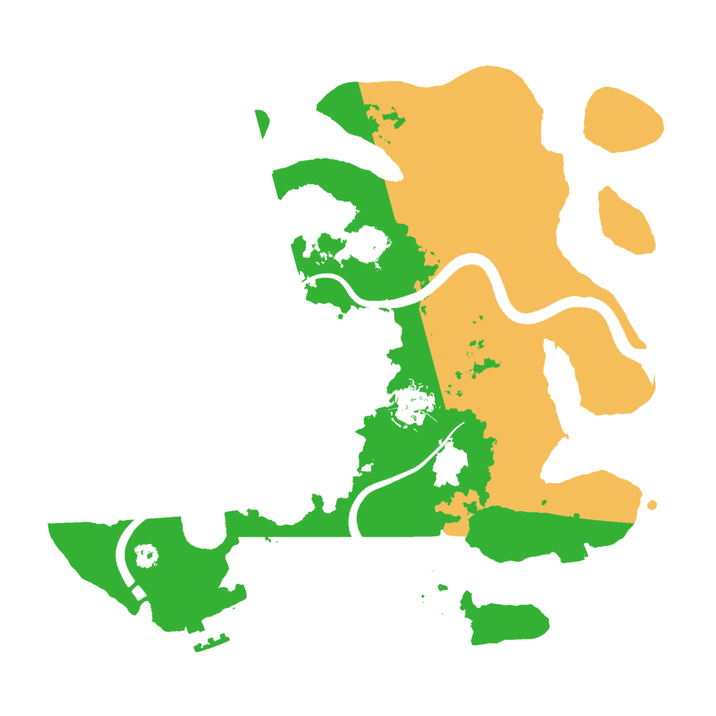Biome Rust Map: Procedural Map, Size: 3000, Seed: 1293462075