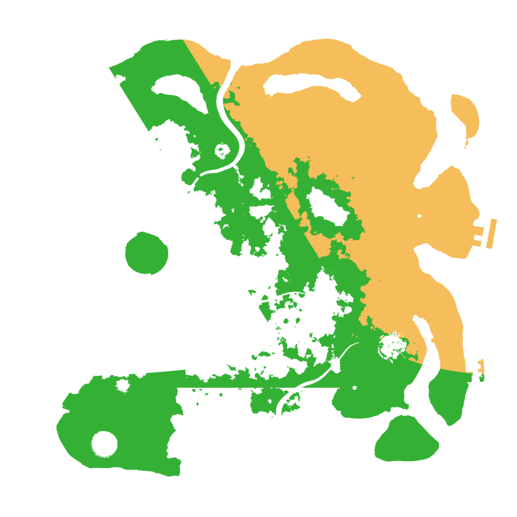Biome Rust Map: Procedural Map, Size: 3500, Seed: 1137788253