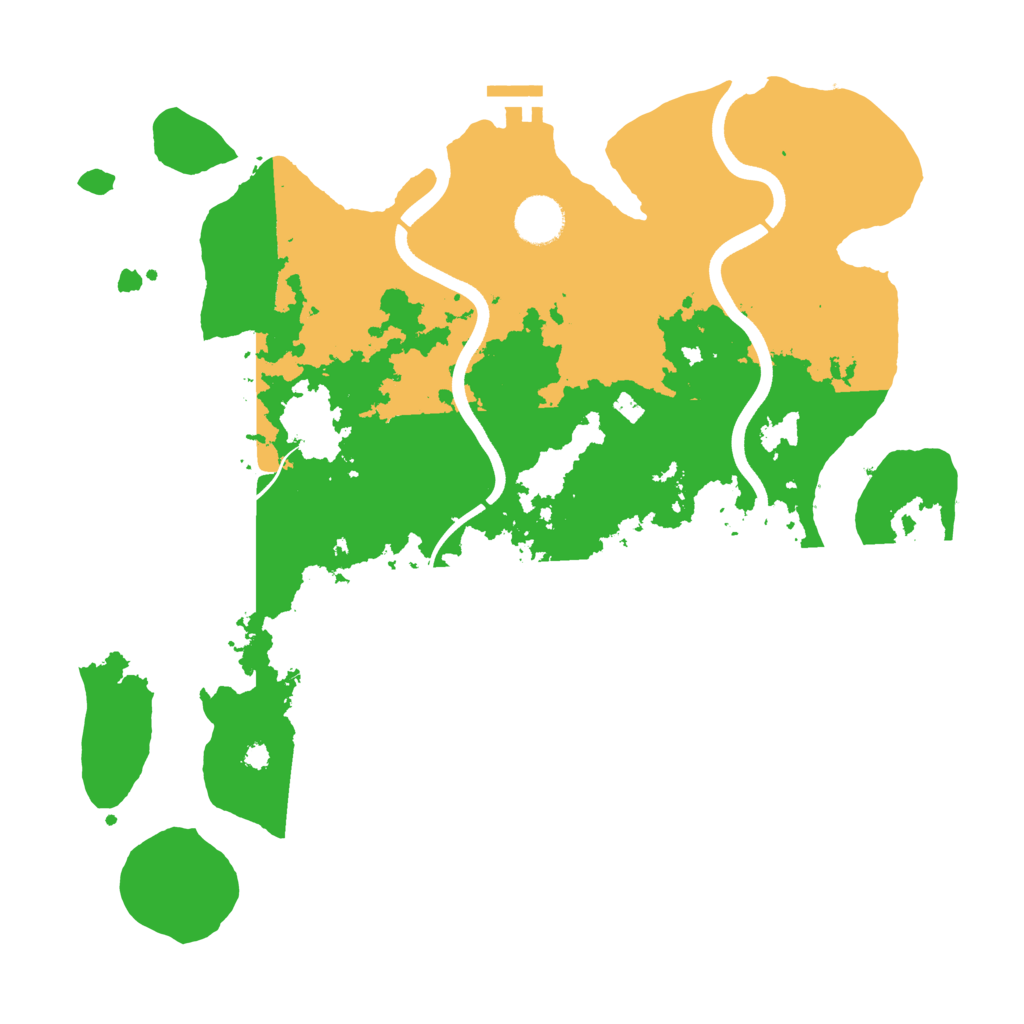 Biome Rust Map: Procedural Map, Size: 3700, Seed: 753991832