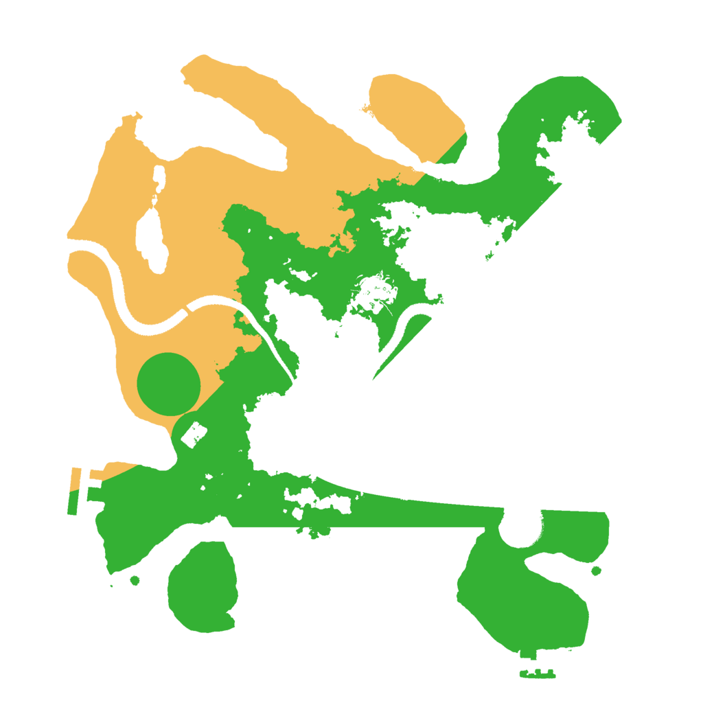Biome Rust Map: Procedural Map, Size: 3000, Seed: 3046