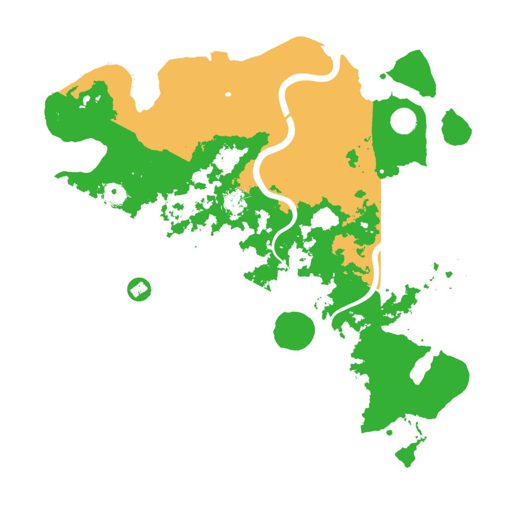 Biome Rust Map: Procedural Map, Size: 3500, Seed: 37187