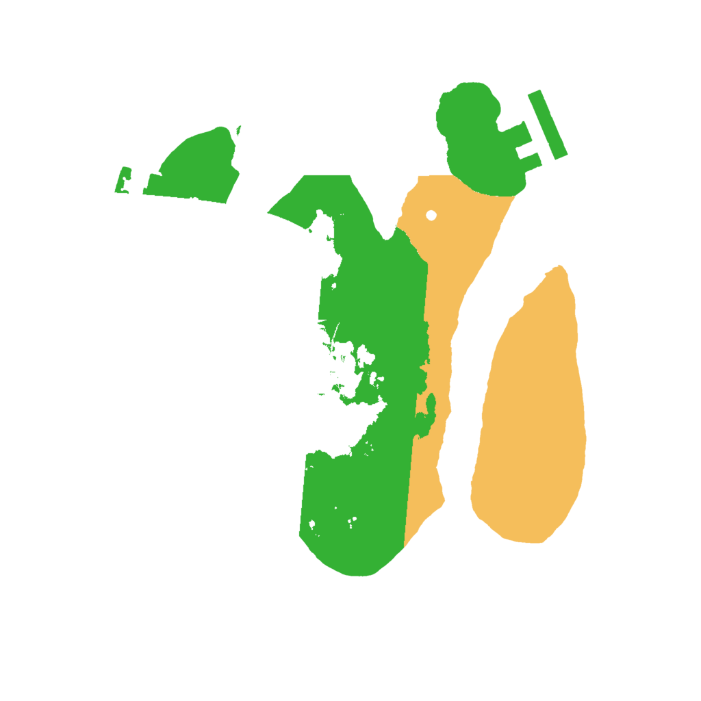 Biome Rust Map: Procedural Map, Size: 2000, Seed: 13774