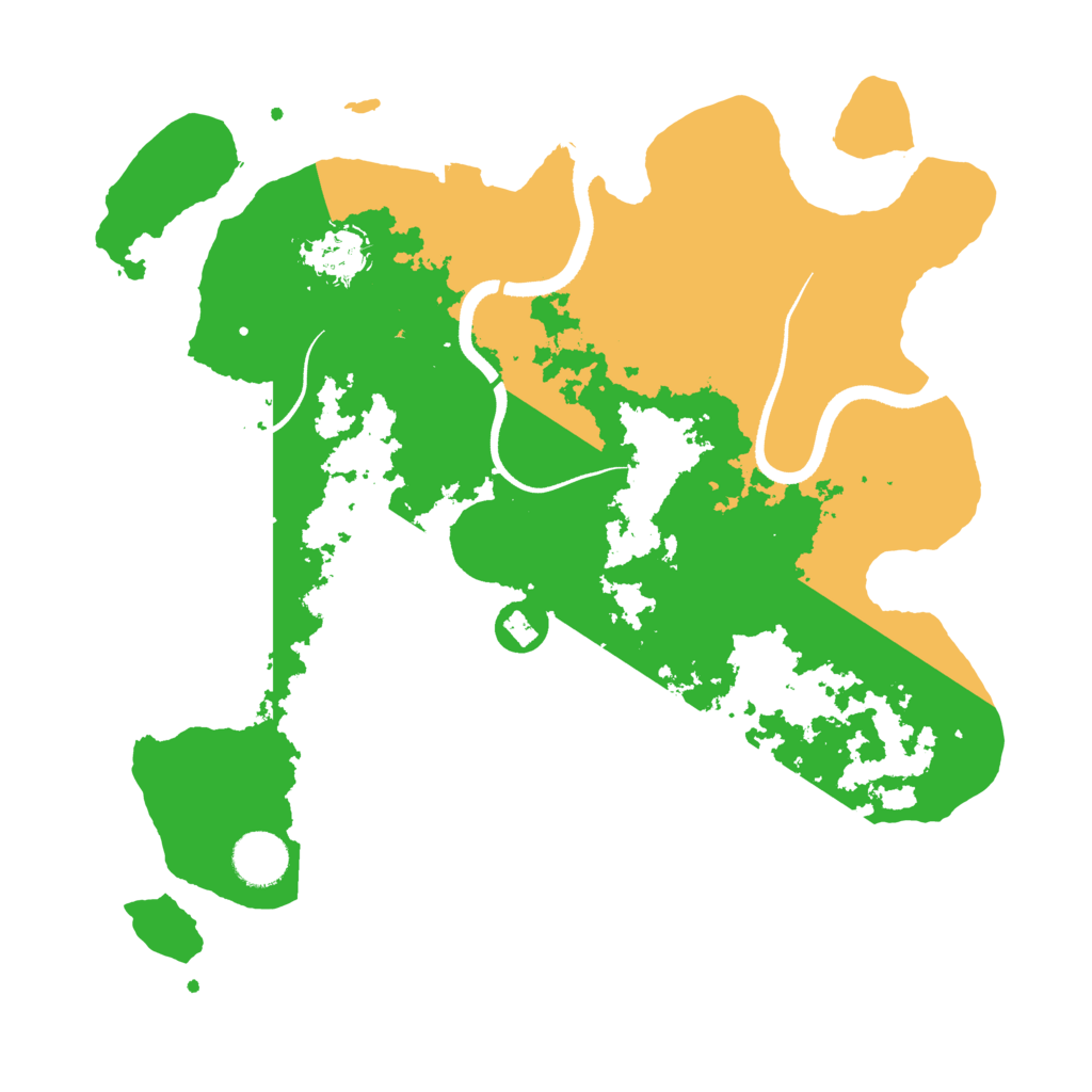 Biome Rust Map: Procedural Map, Size: 3500, Seed: 1552847264