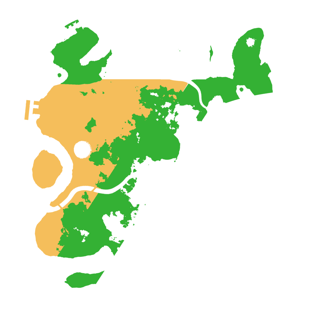 Biome Rust Map: Procedural Map, Size: 3250, Seed: 390394905