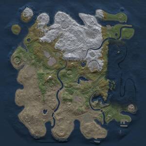 Thumbnail Rust Map: Procedural Map, Size: 4250, Seed: 2039671707, 17 Monuments