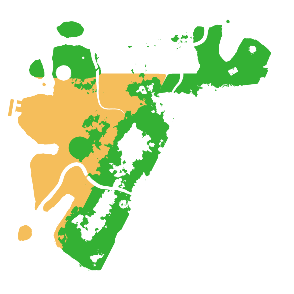 Biome Rust Map: Procedural Map, Size: 3500, Seed: 584904486